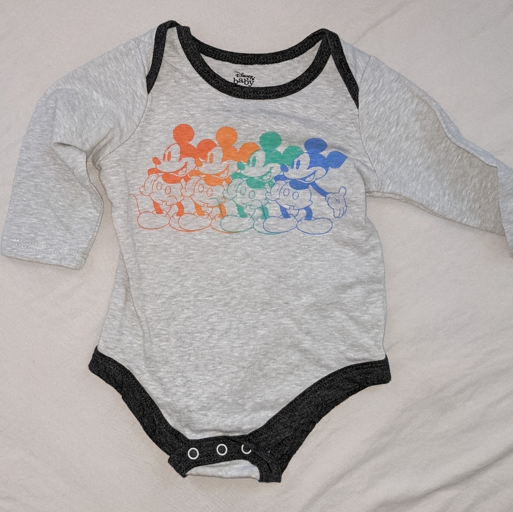 Okie dokie Mickey mouse bodysuit 3 months